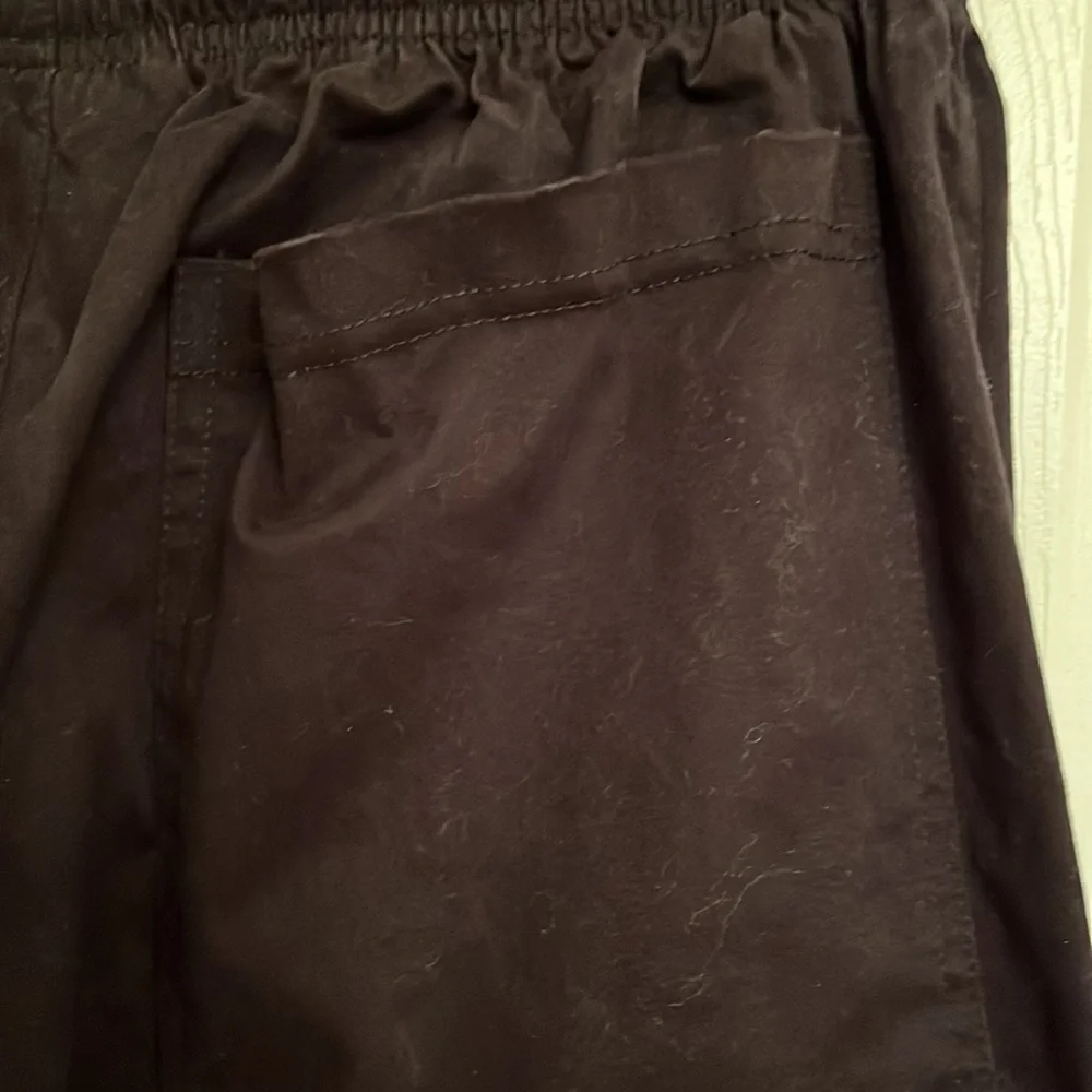 Lordz Blue Tactical Nylon Paneled Cotton Cargo Pants Bottom Zippers Medium